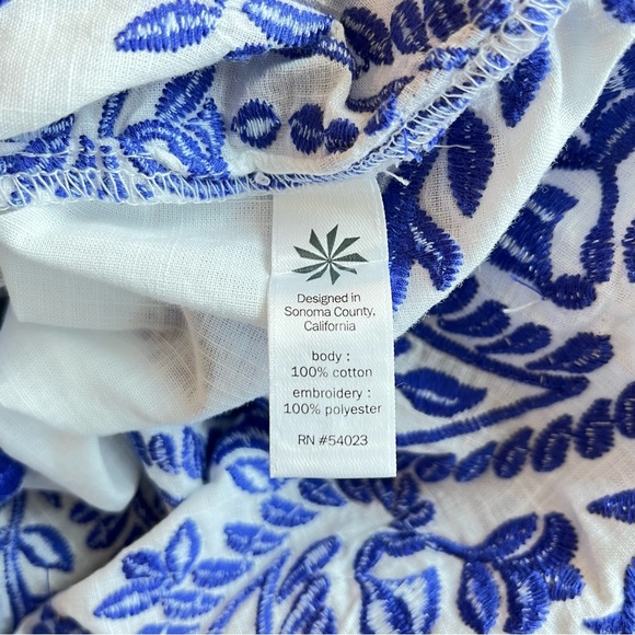 Athleta Oversized Swim Cover Up Embroidered Paisley Tunic (i1) - Picture 12 of 14